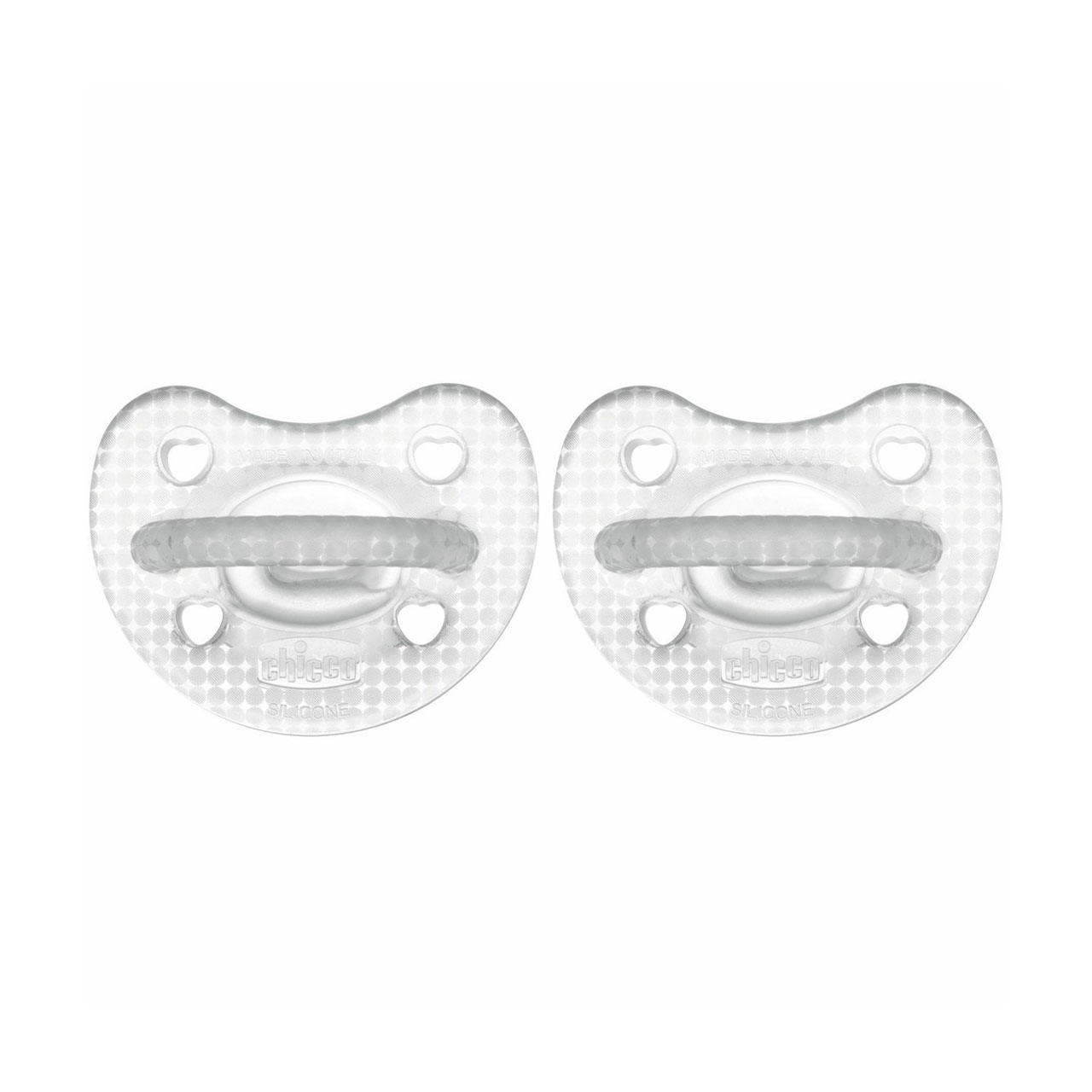 Пустушка Chicco PhysioForma Crystal силікон, від 6 до 16 місяців, прозора, 2 шт (73087.31)